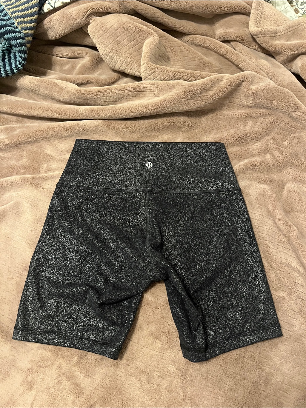 Lululemon Black Shimmer High-Rise Women’s Bike Shorts